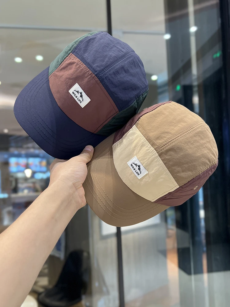 

New color matching baseball caps for men and women outdoor travel quick-drying sun caps summer thin breathable caps