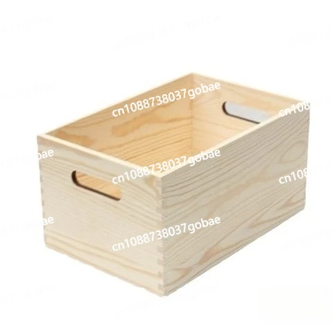 

Solid wood storage box Wooden box Rectangle finishing storage