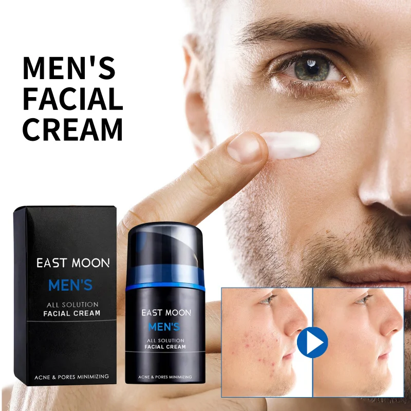 

Men'S Multi-Action Face Cream, Hydrating Moisturizer With Pore Care & Acne Control, Lightweight Formula For All Skin Types