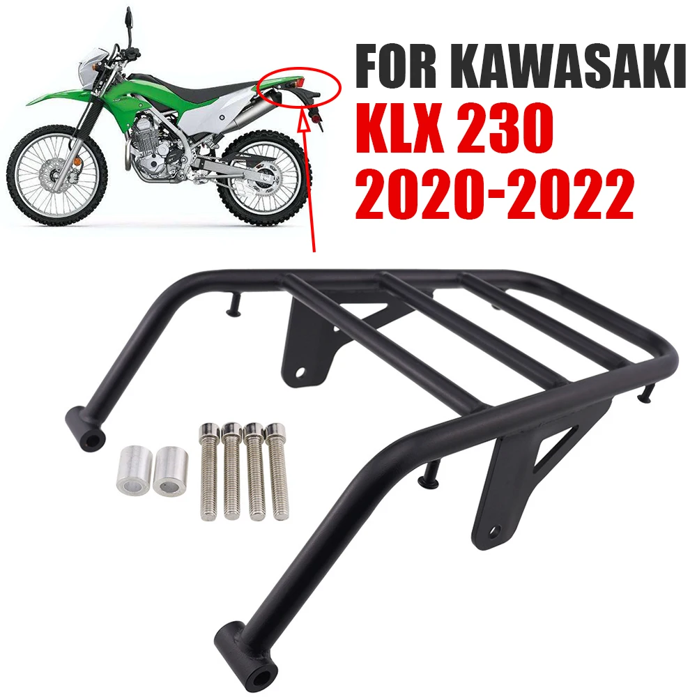 For KAWASAKI KLX 230 KLX230 2020 2021 2022 Motorcycle Accessories Rear Rack Luggage Bracket Seat Shelf Cargo Tail Box Support