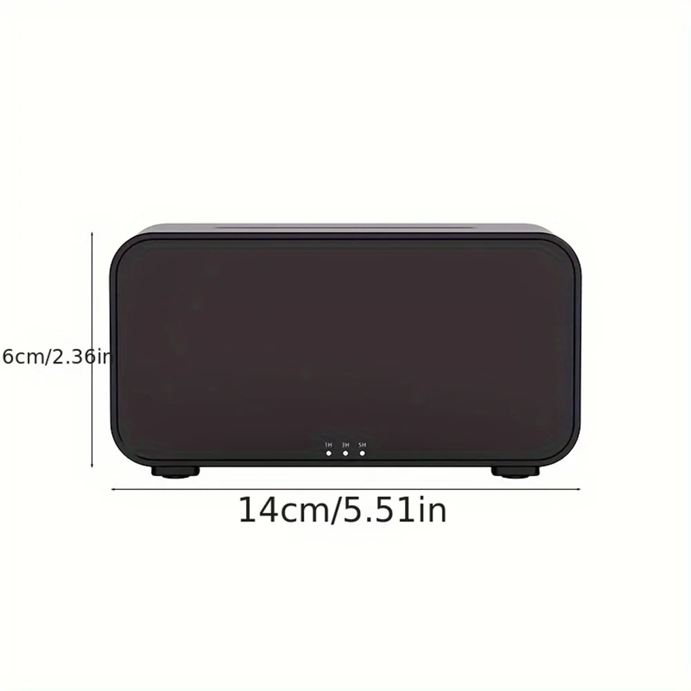 موزع روائح عطرية لهب النار على شكل مدفأة 120 مل مرطب رذاذ بارد مع 7 ألوان خفيفة للمنزل والغرفة وموزع الزيوت العطرية