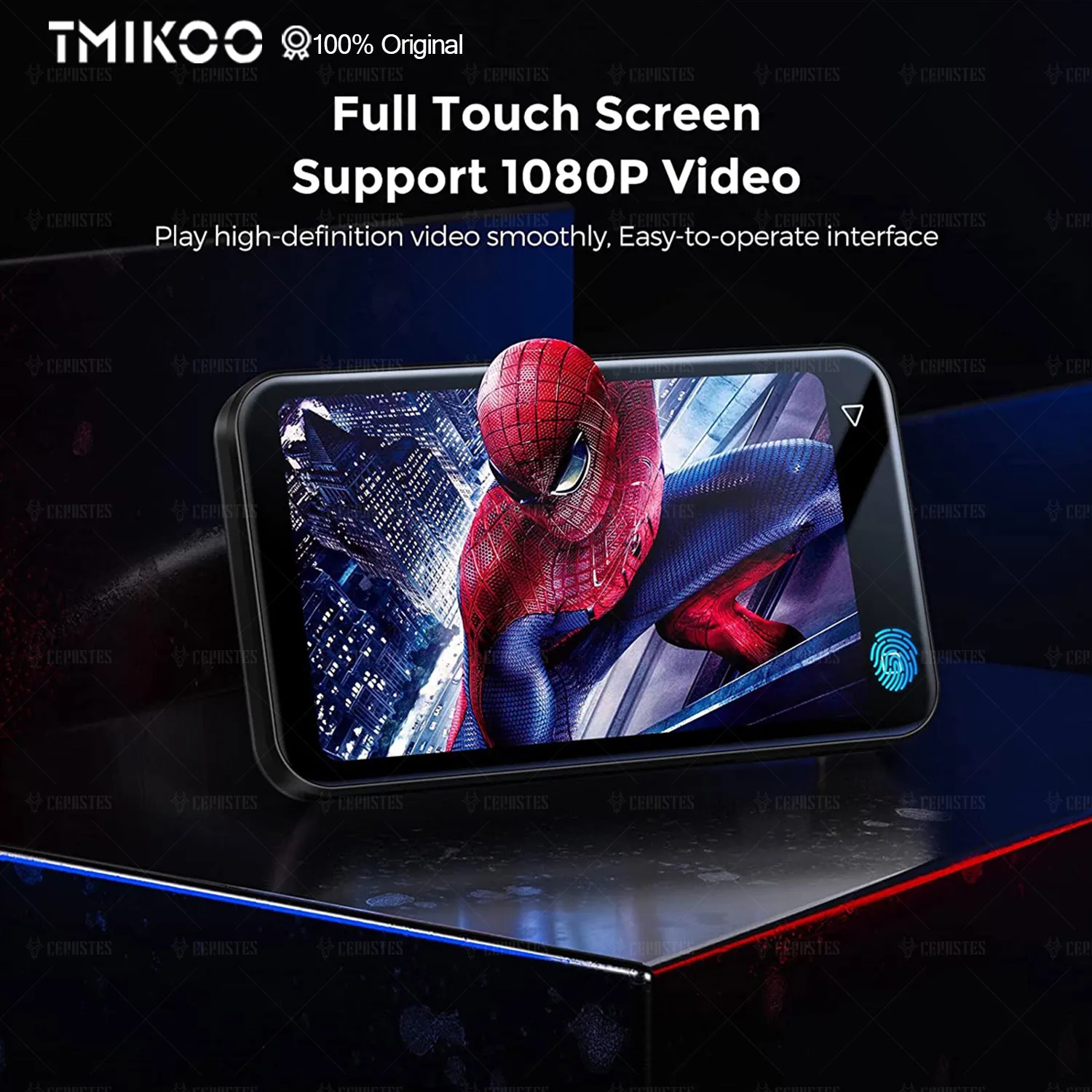 MP3 Player with Bluetooth and WiFi 4.0" Full Touch Screen Mp4 Player with Speaker,HiFi Sound Music Player with FM Radio,Browser