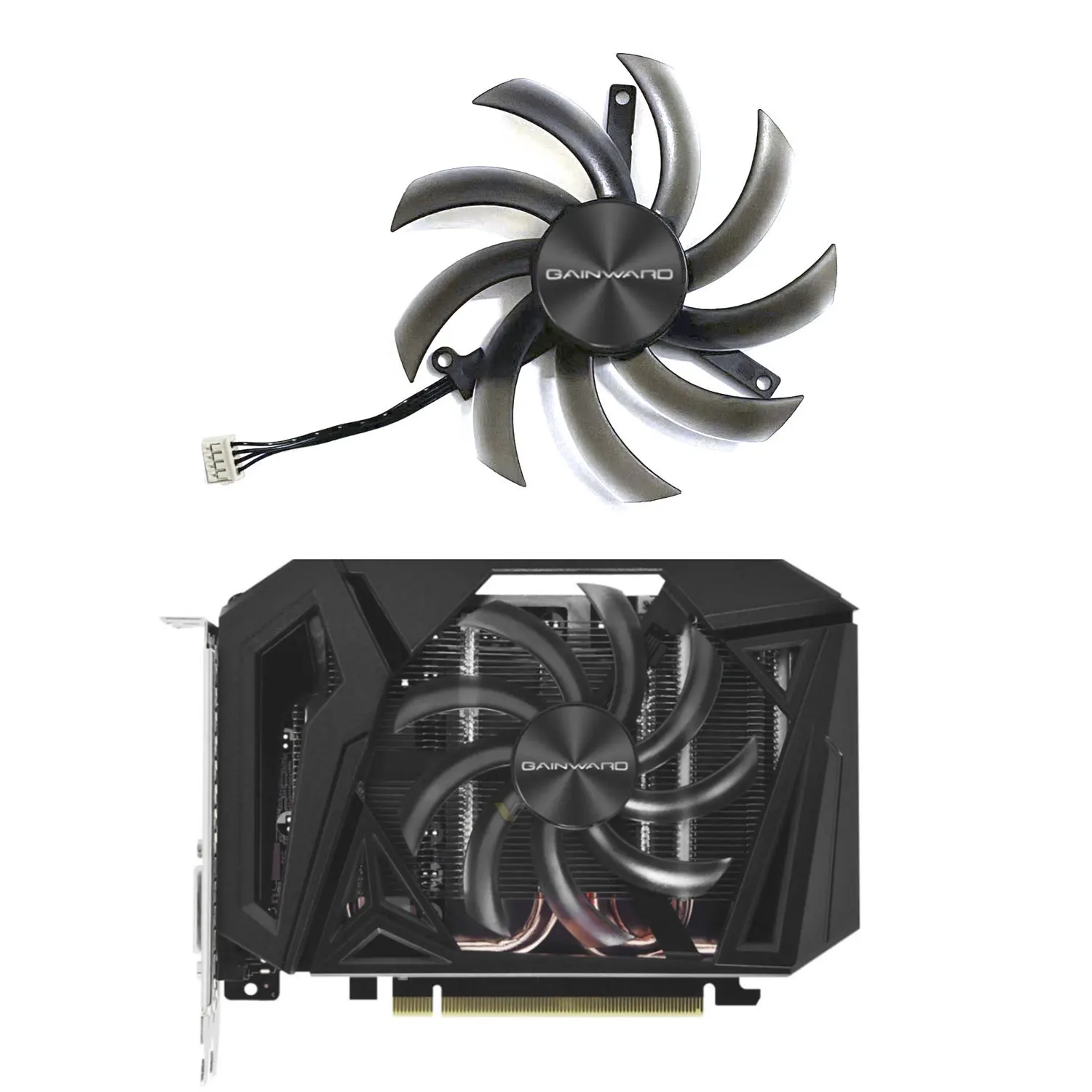 

Brand new 95MM 4PIN RTX2060 GPU fan for GAINWARD GeForce RTX2060 GTX1660 1660ti 1660 SUPER Pegasus OC graphics card