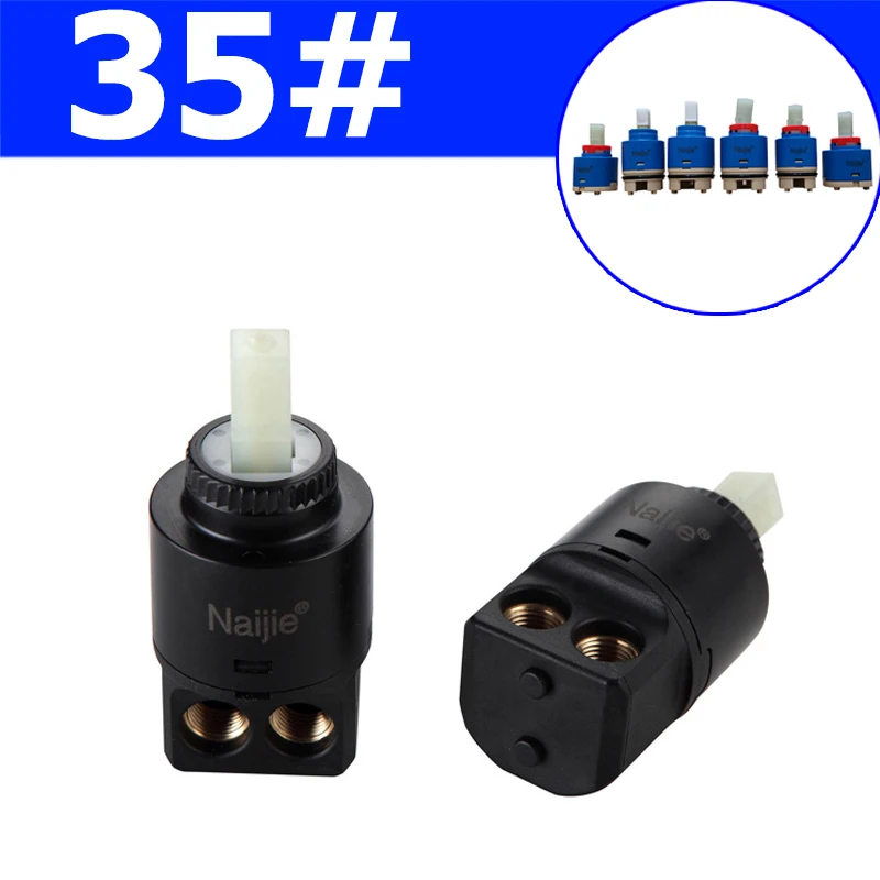 35mm Tap Mixing High Spool Valve Taps Accessories Ceramic Cartridge Faucet Cartridge Mixer Kitchen Bath Basin Shower