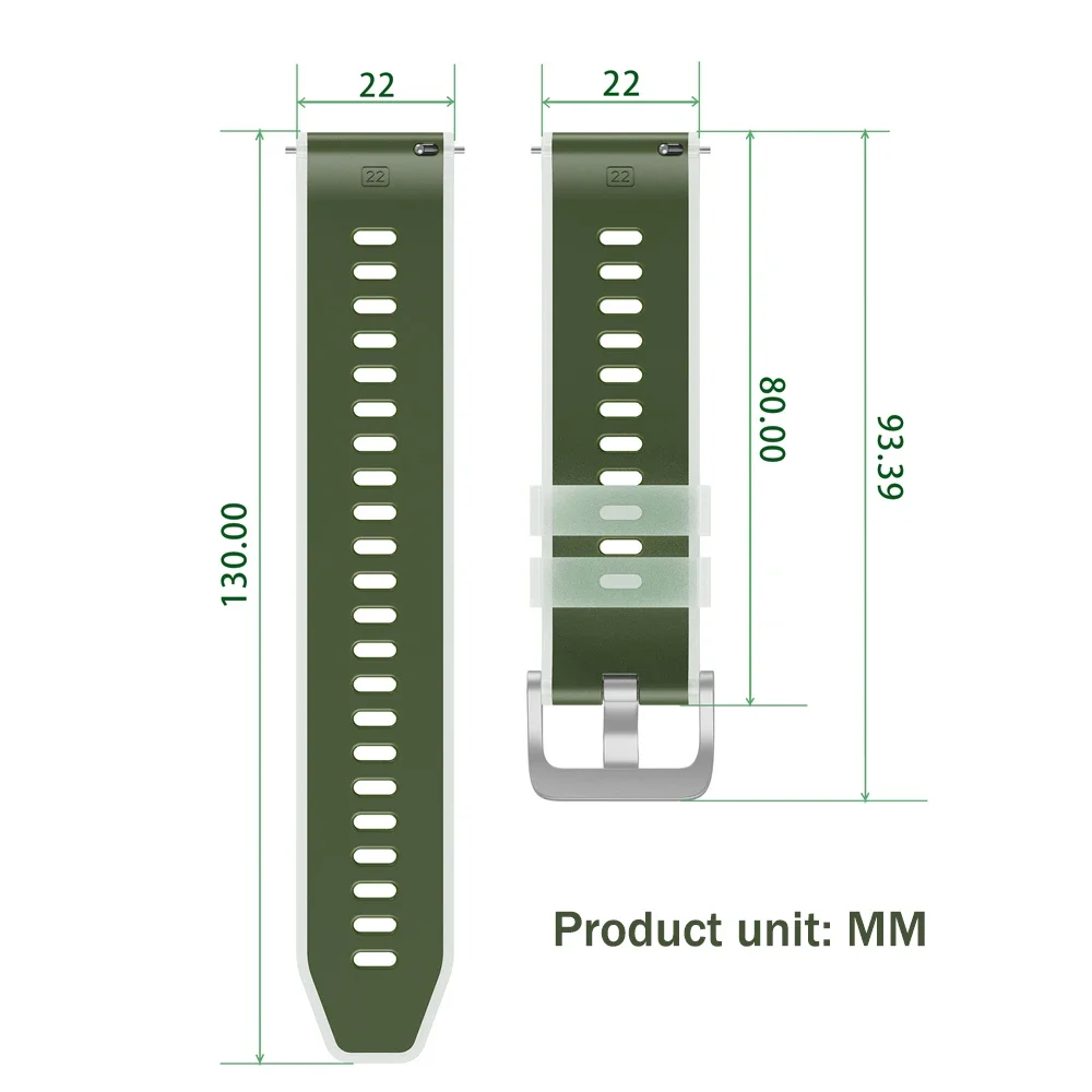 22mm Sports Silicone Strap For Redmi Watch 5 Active 5 Lite SmartWatch Soft Waterproof Band For Xiaomi Watch 2 Pro/color 2/S4 S1