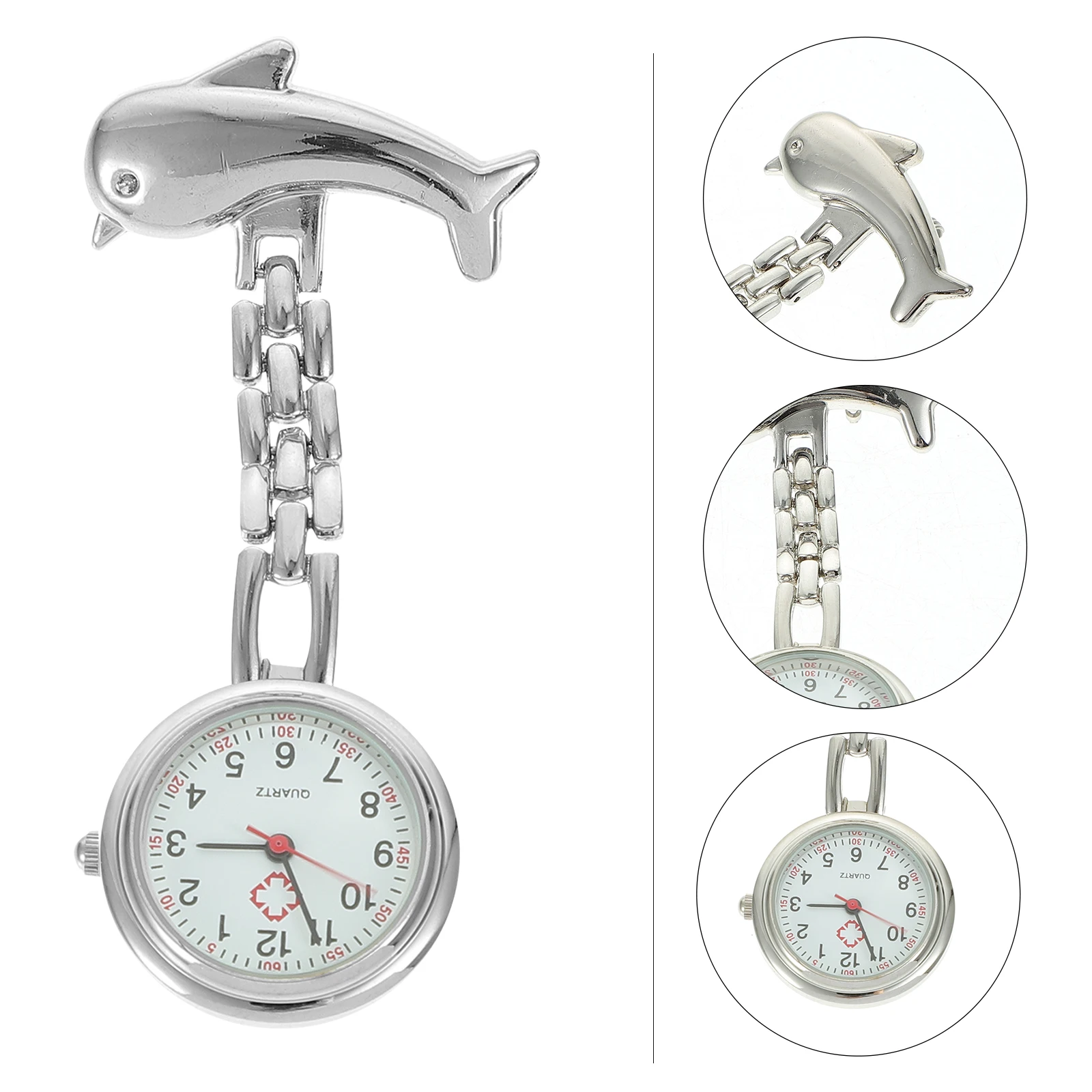 

Dolphin Brooch Watch Pocket Watches for Nurses Fashion Steampunk Hanging Watch High Quality DURABLE Small Lightweight Practical