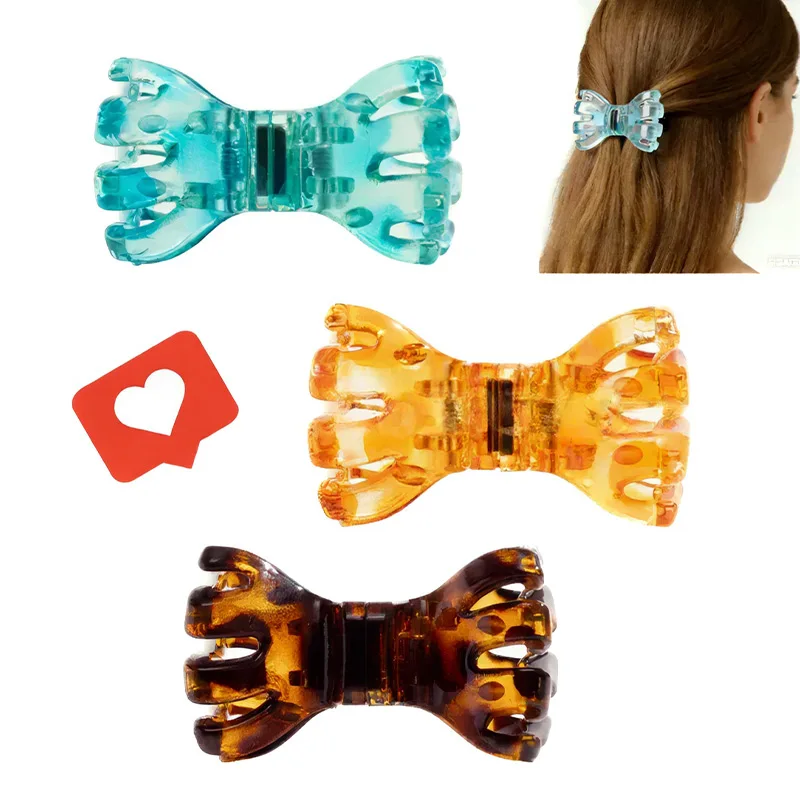 

Creative Portable Bow Magnetic Hair Clip Practical New Plastic Hair Clip Woman Hair Accessories Everyday Wear Accessories Gifts