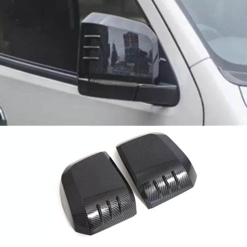 For Toyota HiAce Granvia Commuter 2019-2023 Car Sticker Rearview Side Mirror Cover Wing Cap Exterior Door Rear View Case Trim