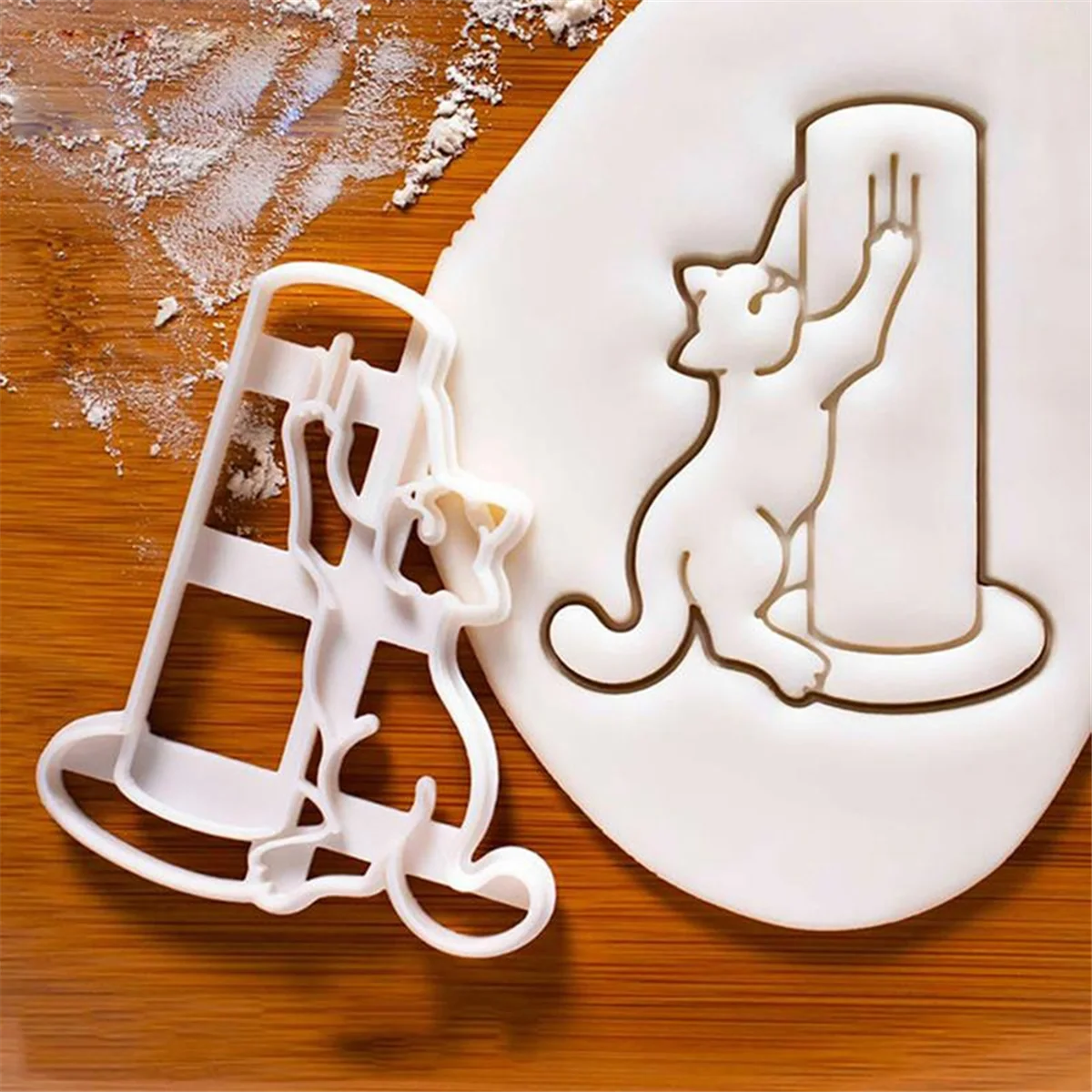 A88M пластиковые формочки для кошачьего печенья в форме котенка, форма для печенья «сделай сам», штамп, формы для выпечки, сделай сам, форма для печенья, принадлежности для выпечки