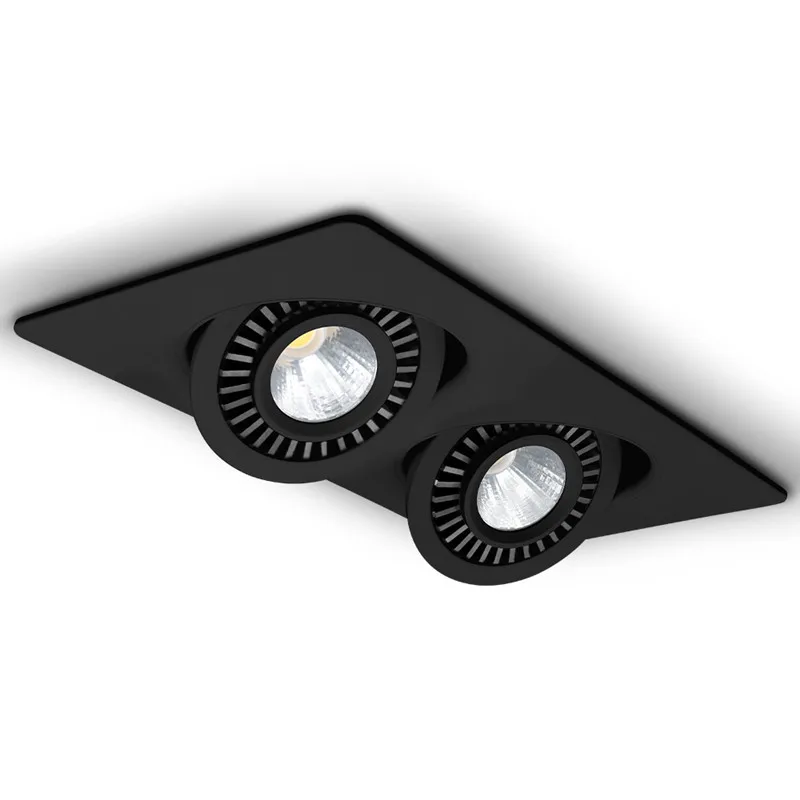 High Quality Dimmable 360° Rotation Recessed LED Downlight 7W9W12W15W/14W18W24W30W COB Spot Light Decoration Ceiling Lamp