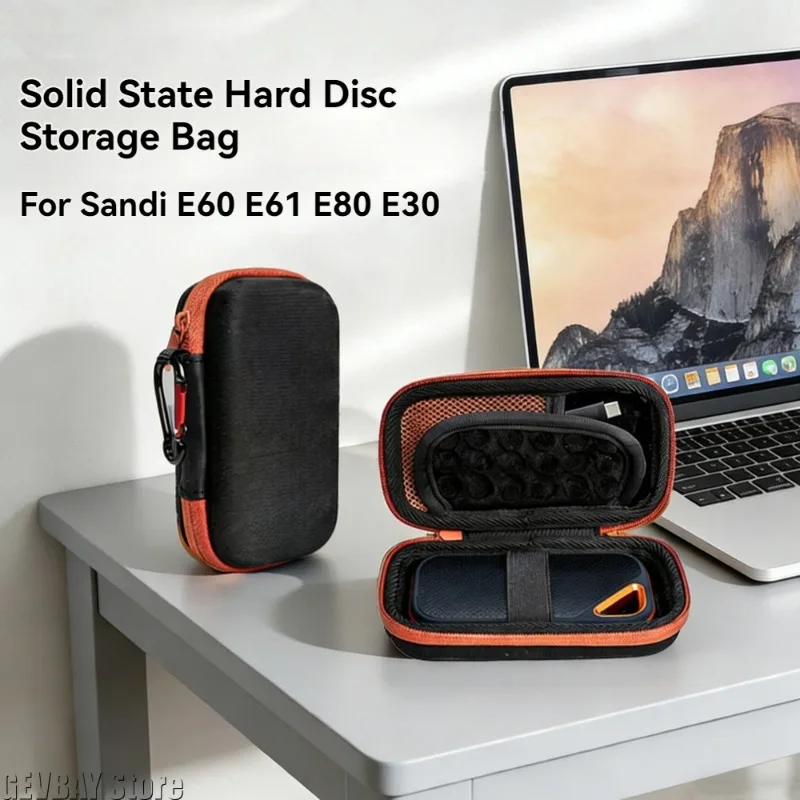 Hard EVA Portable Travel Storage Case For MP3 MP4 SanDisk Extreme Pro External SSD 1TB/2TB/4TB Shockproof Protective Bag