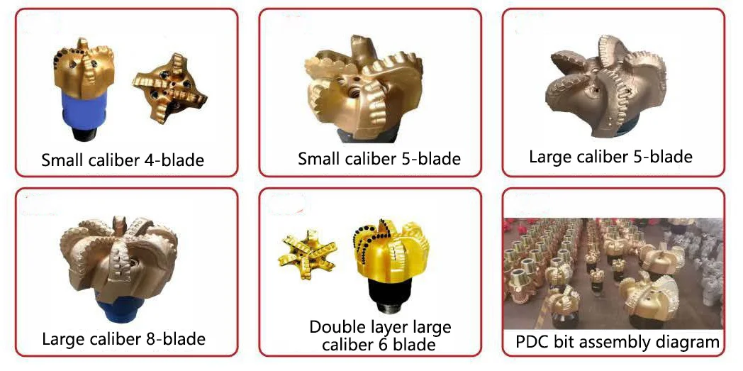 Pdc Bit For Water Well Drilling 7 1/2 Inch Pdc Drag Bit