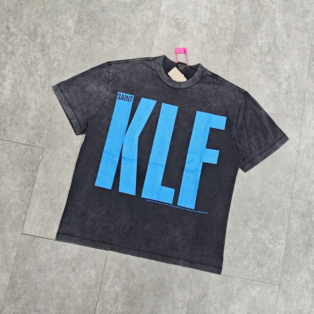 Yao Fashion Saint OF Michael 25SS Retro Vintage Oversize Tops Tee Cotton Loose Luxury 1:1 High Quality T Shirt For Men Unisex