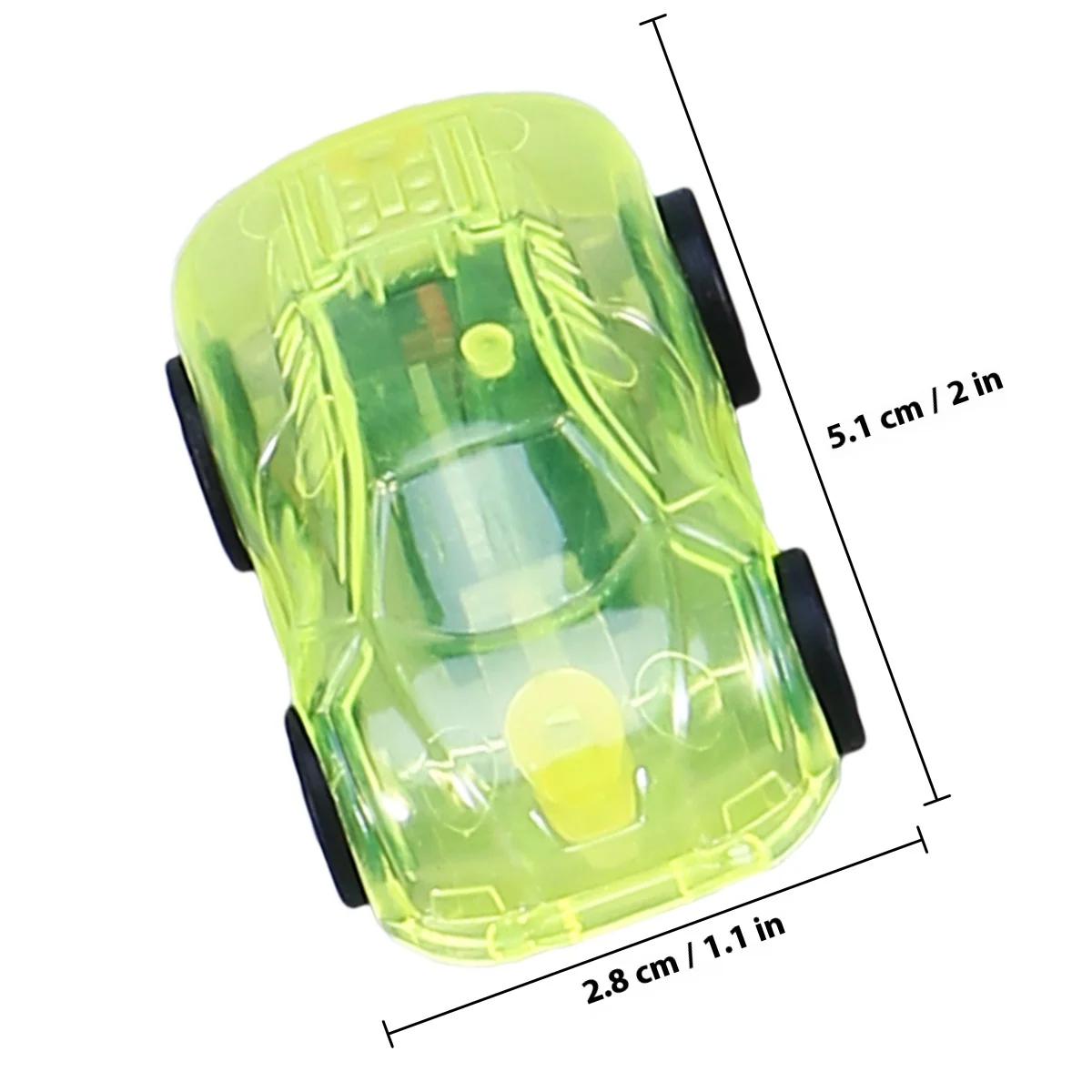 24 pçs mini carro para crianças veículos transparentes durável educacional não necessário puxar para trás veículo puxar para trás