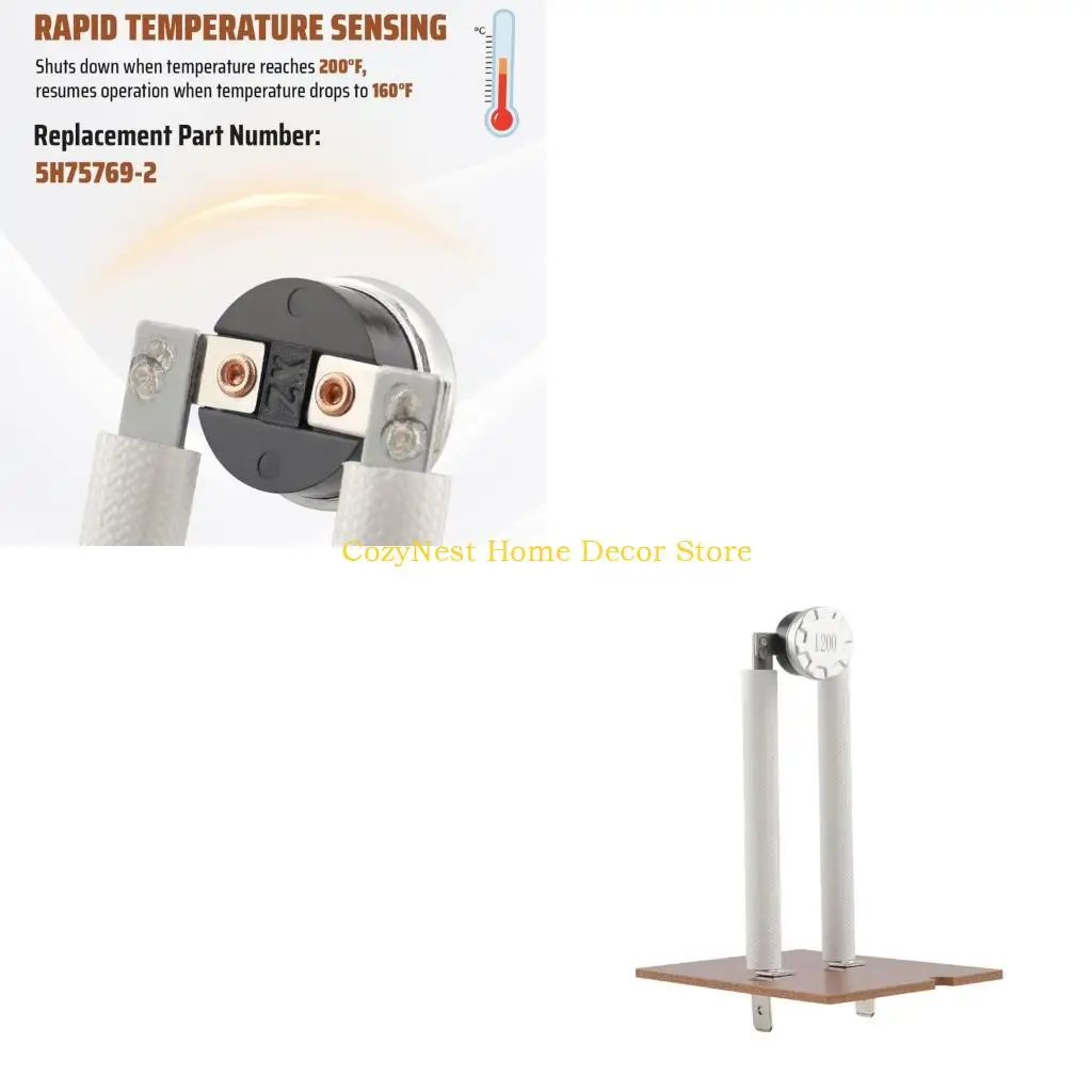 92MF Temperaturüberwachungsschalter 5H757692 Funktioniert mit WGH 60/7 Heizgerät aus Metall