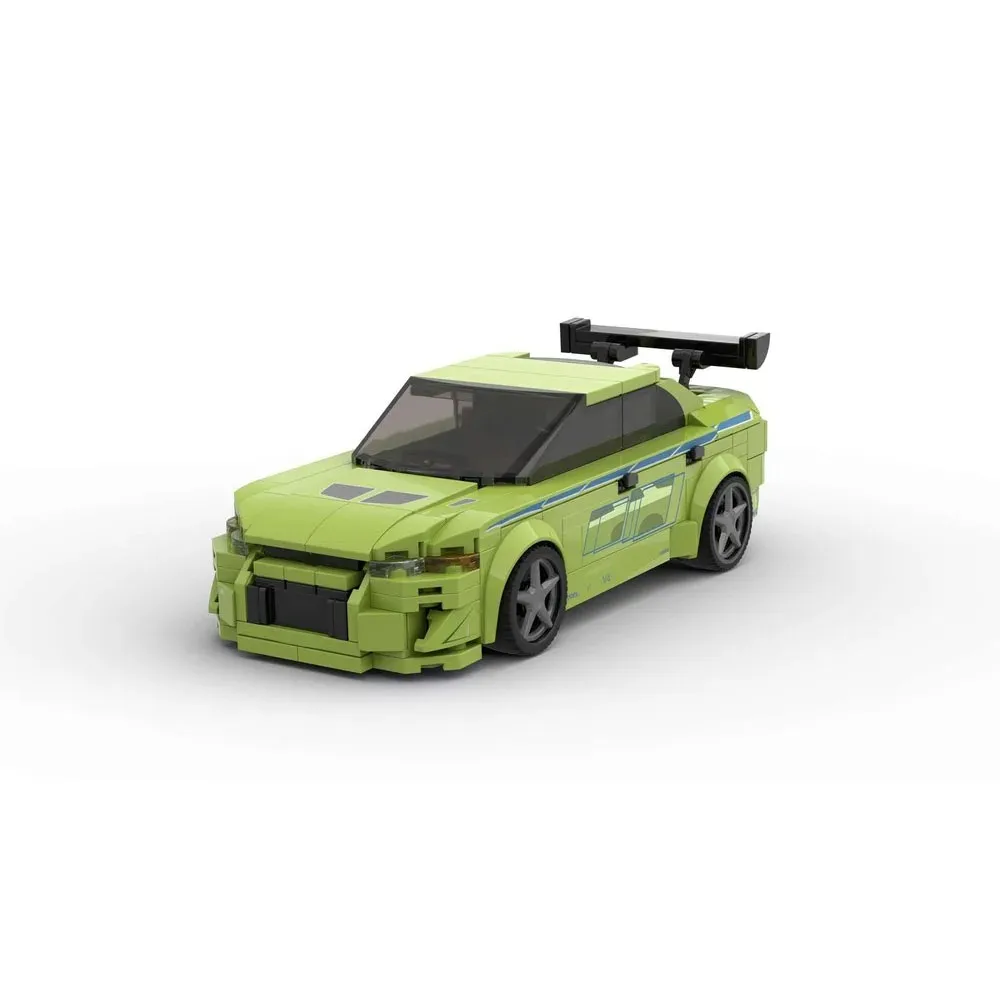 

285 шт. MOC Champion серии Lancer Evolution VII, строительные блоки, сборная модель, классическая гоночная игрушка, кирпич, детский подарок на день рождения
