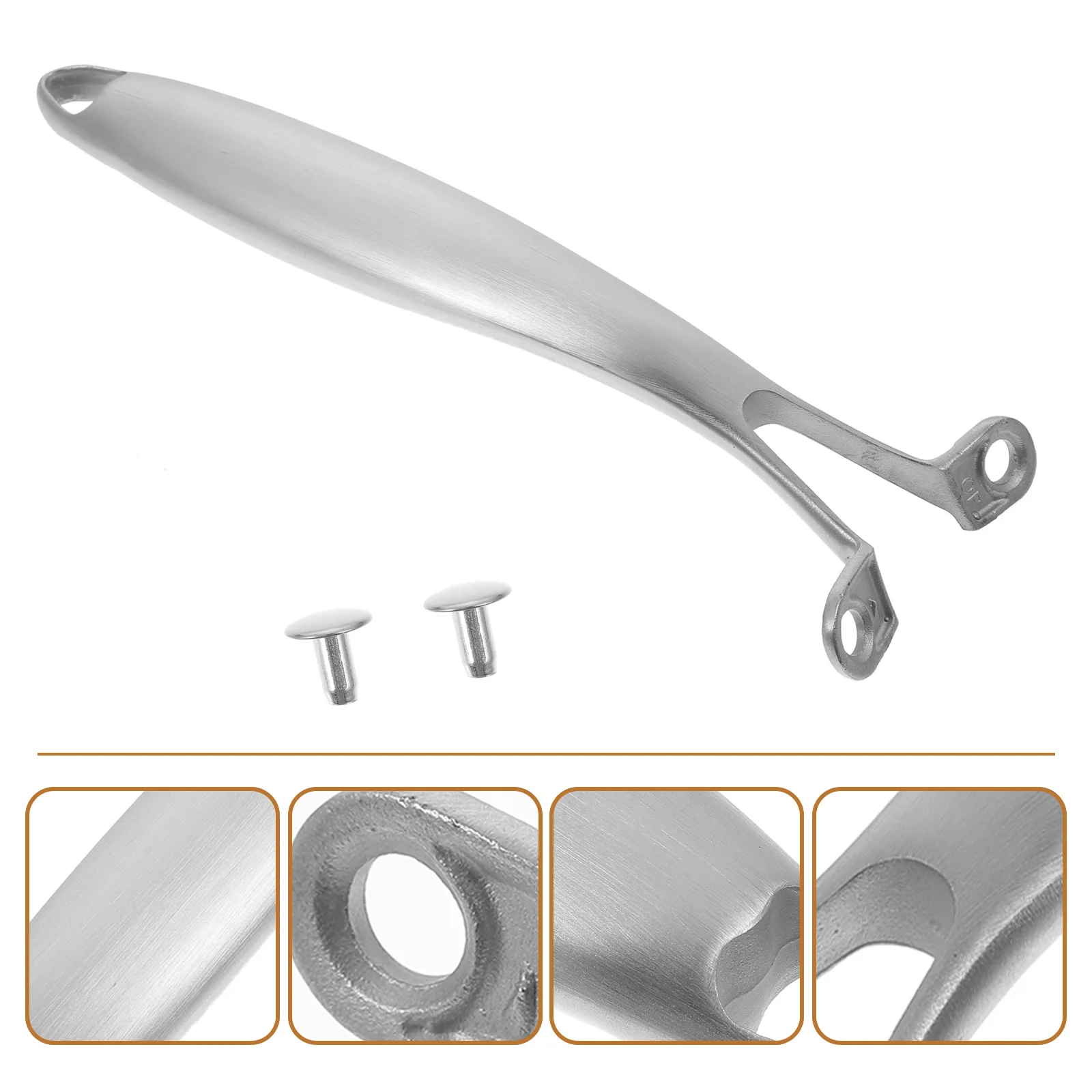 

Detachable Stainless Steel Pot Handle Anti Scalding Non Slip Ergonomic Fry Pan Grip Replacement Kitchen Supply