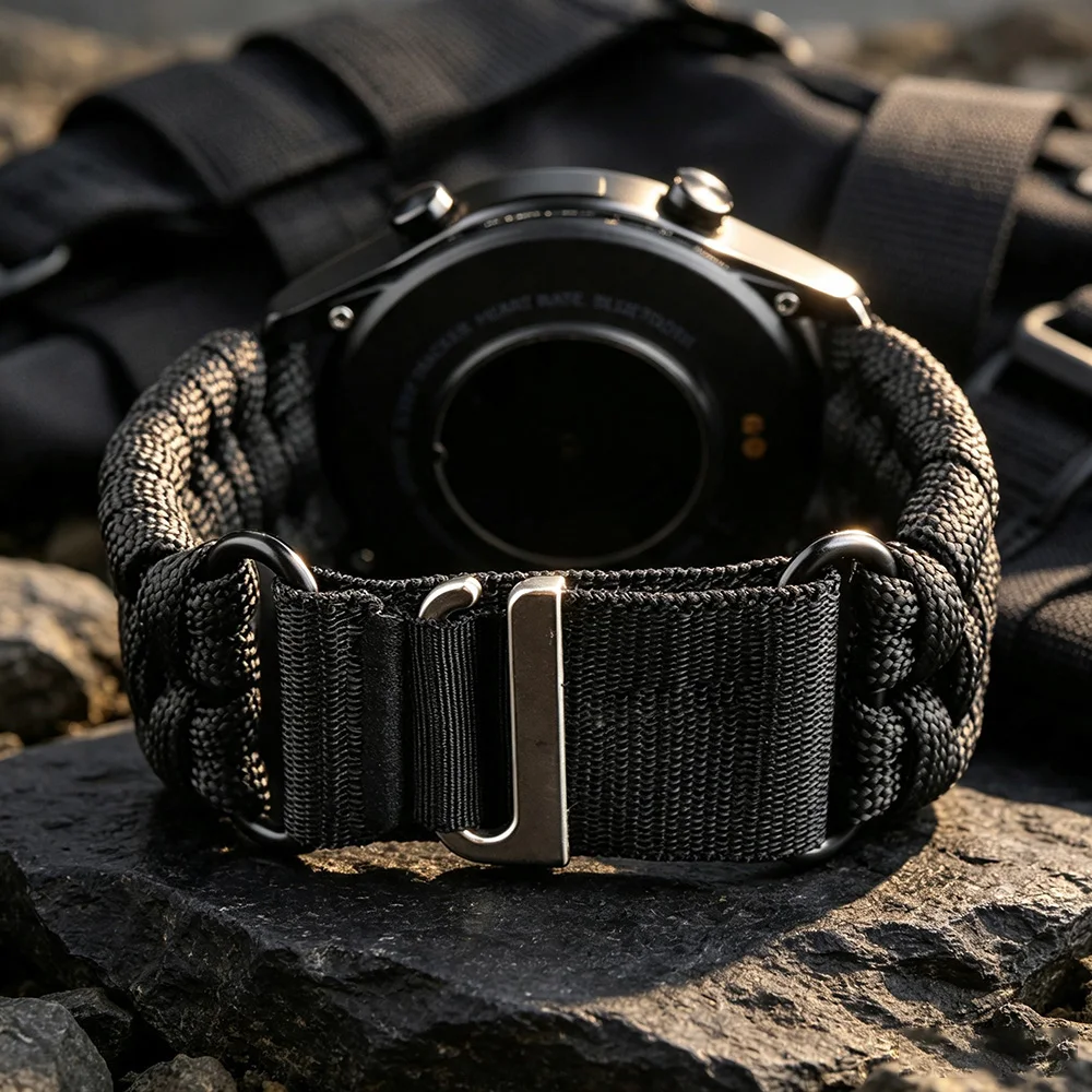 20/22mm Umbrella Rope C Buckle Band For Huawei Watch GT 7/6/5/4/3 Pro For Xiaomi Redmi Watch S Active Strap Samsung Galaxy Watch