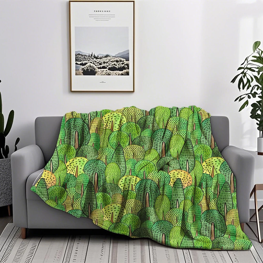 Machine-Washable Flannel Soft Blanket Magic Art Deco Design Duvet Cover Bedspread Odor-Resistant Blankets For Pets Travel