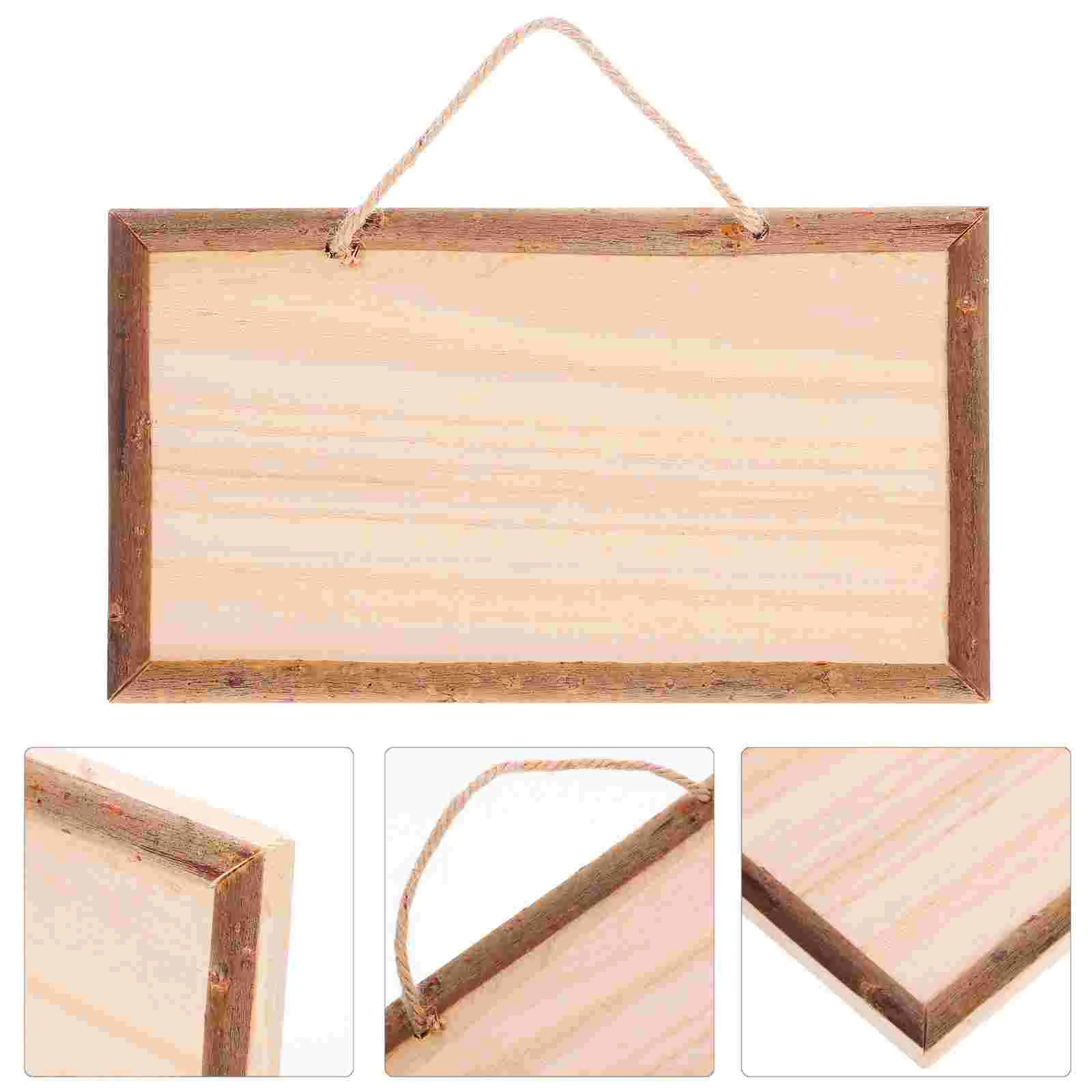 Wooden Sign Store Decoration Blank Hanging Board Craft Blanks Plaque Unfinished Wood Sign Minimalist Design Easy Install Door