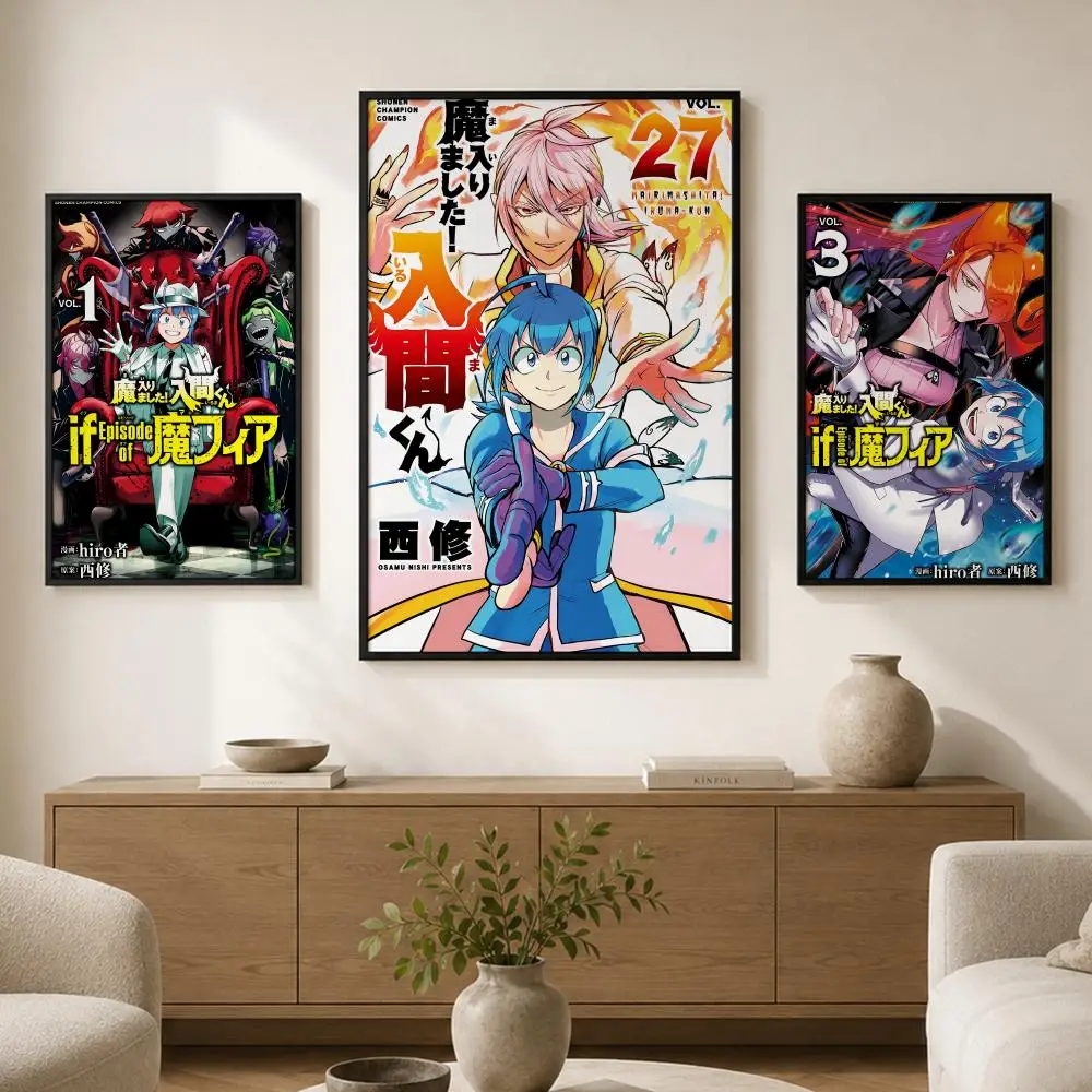 Welcome to Demon School Poster Waterproof PP paper Self-Adhesive High-Definition Decorative Art Suitable for Living Bedrooms