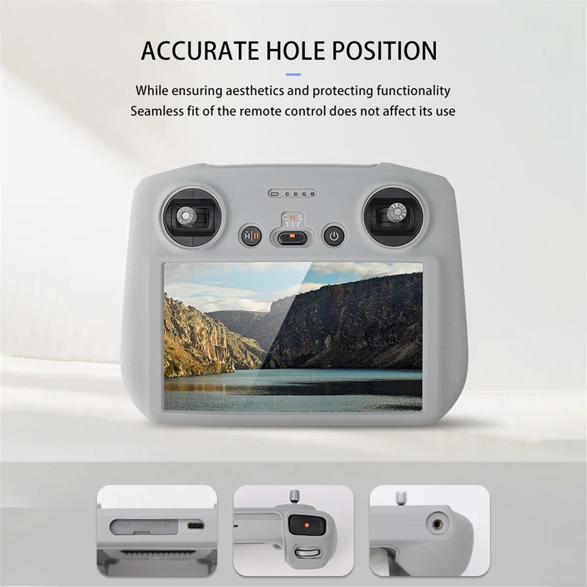 Эффективный силиконовый чехол для DJI Flip/Air 3S/Mavic 3/RC/RC 2, черный чехол