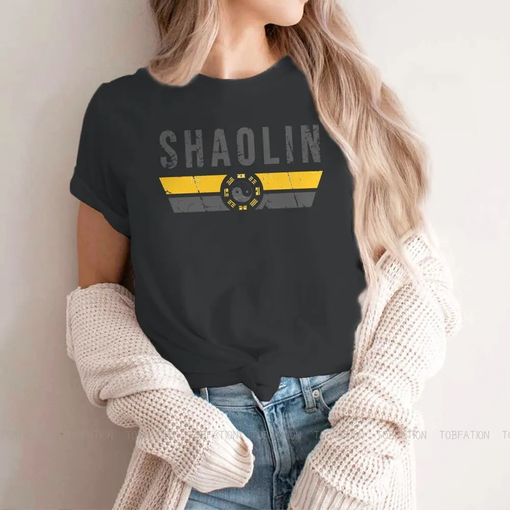 Kung fu meninas t camisa shaolin chinês feminino topos harajuku engraçado t senhoras 4xl camisa de grandes dimensões