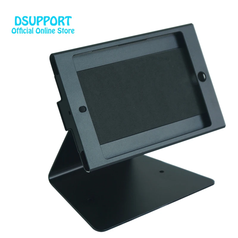 Fit for iPad mini 12345 Full rotation desk stand metal case display retail bracket tablet pc holder support anti-thief