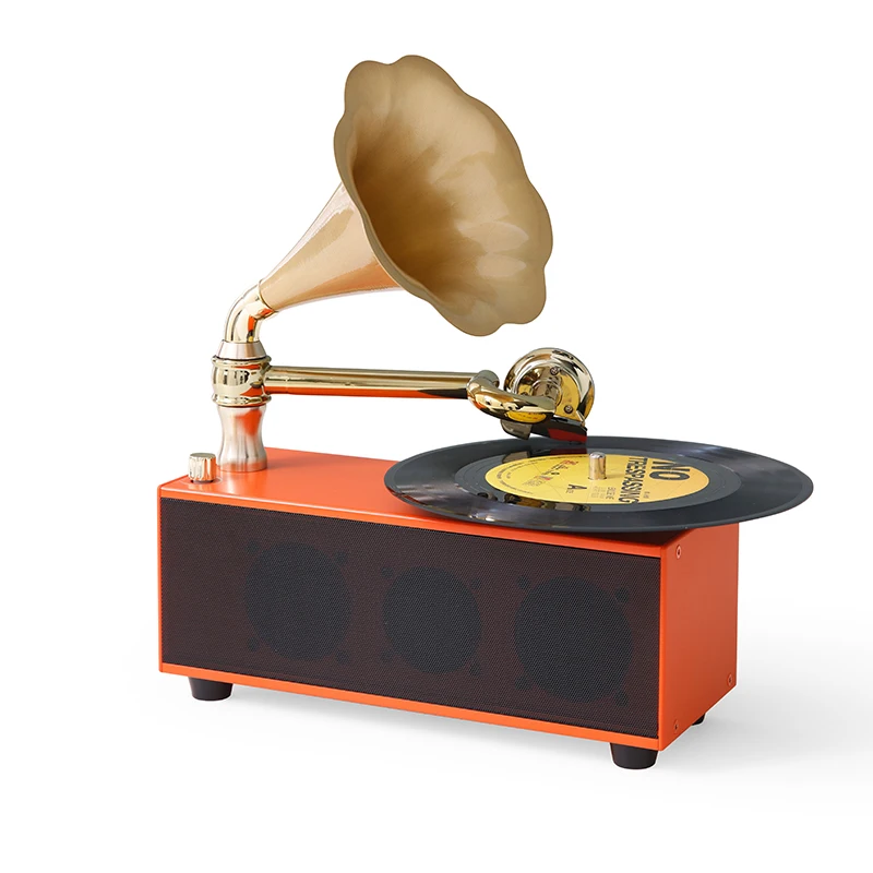 

Универсальный беспроводной BT двойной компакт-диск музыкальный проигрыватель виниловых пластинок, антикварные граммофоны на продажу