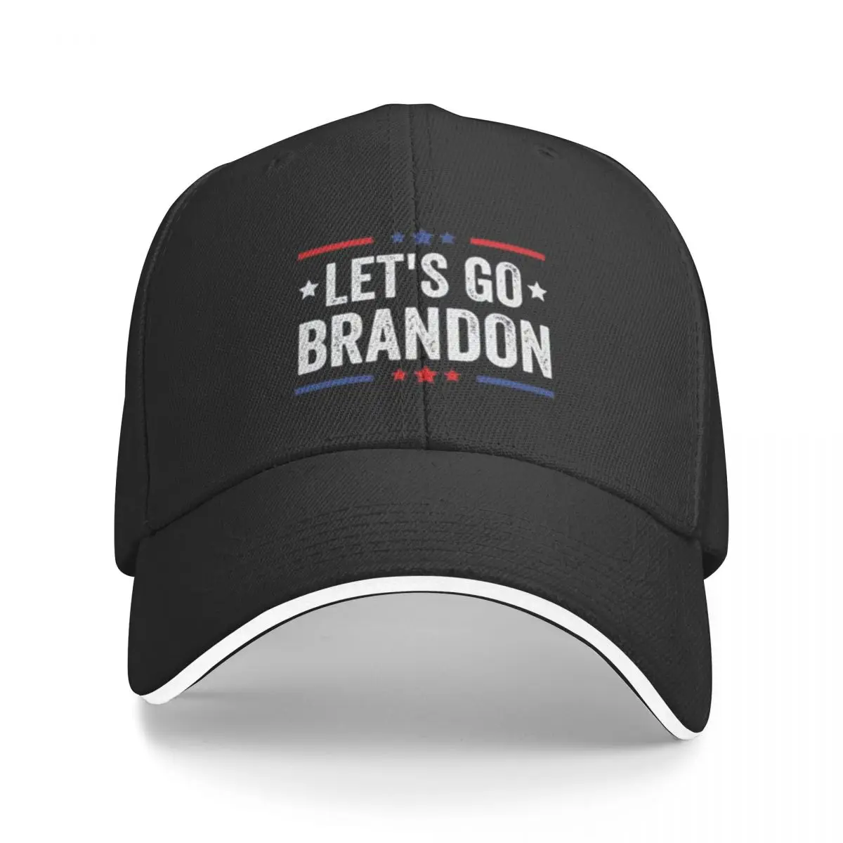 

Let's Go Brandon Patriotic FJB T-Shirt Baseball Cap New In Hat dad hat sun hat Women Beach Fashion Men's