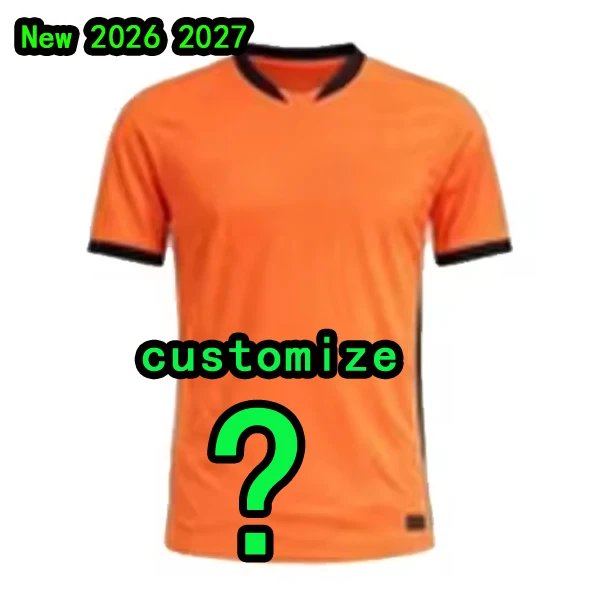 2026 Nederlandse tenue Aangepaste numerieke letters Nieuw ok26 tenue shirt Nederland - afbeelding 1