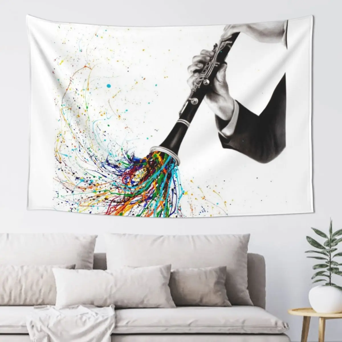 A Clarinet Tune Tapestry Aesthetic Room Decors Decoration Room Tapestry