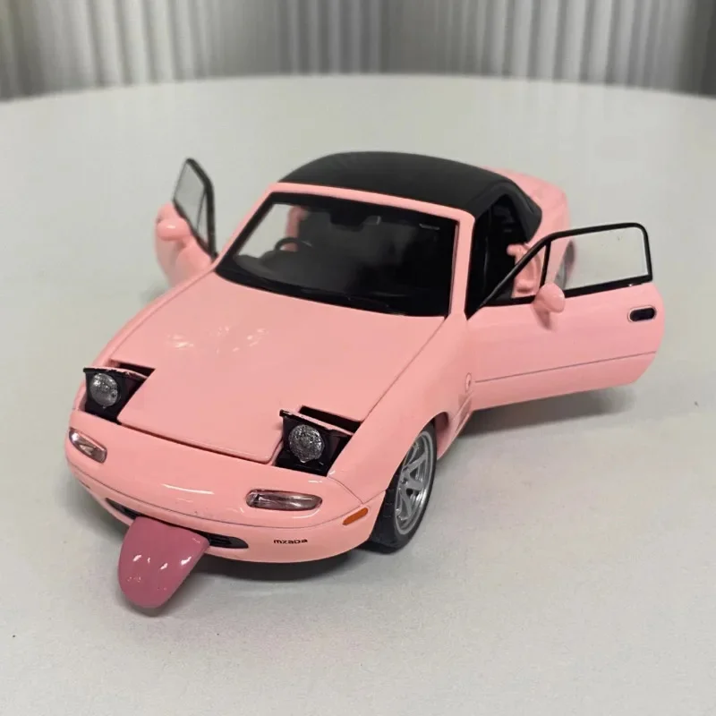 

1:32 MX5 Supercar Alloy Toys Die-cast Metal With Sound And Light Pull Back Series Cars Model Collectible Birthday Gift For Kids