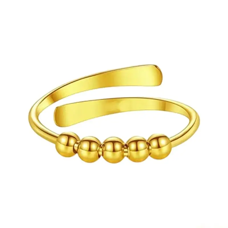 31BF Opening Finger Rings Copper Texture Suitable for Daily and Various Occasion