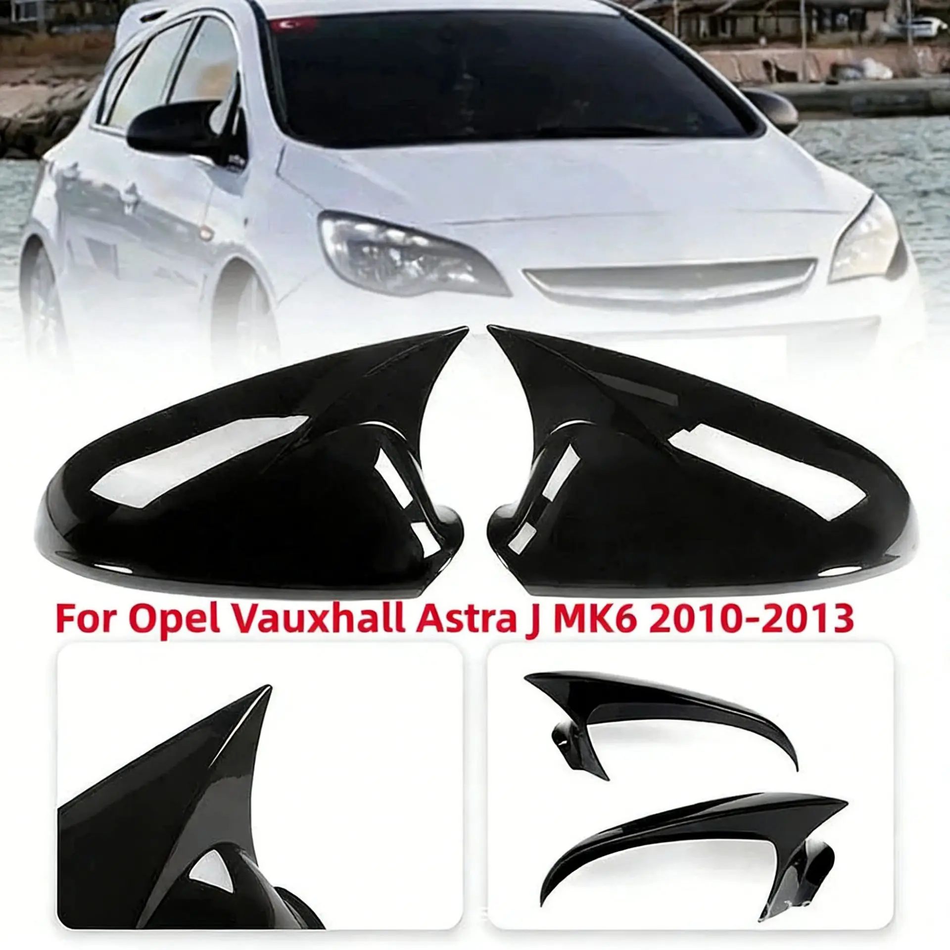 Suitable for Opel Vauxhall Vauxhall Astra J modified horn mirror housing mirror cover rearview mirror cover