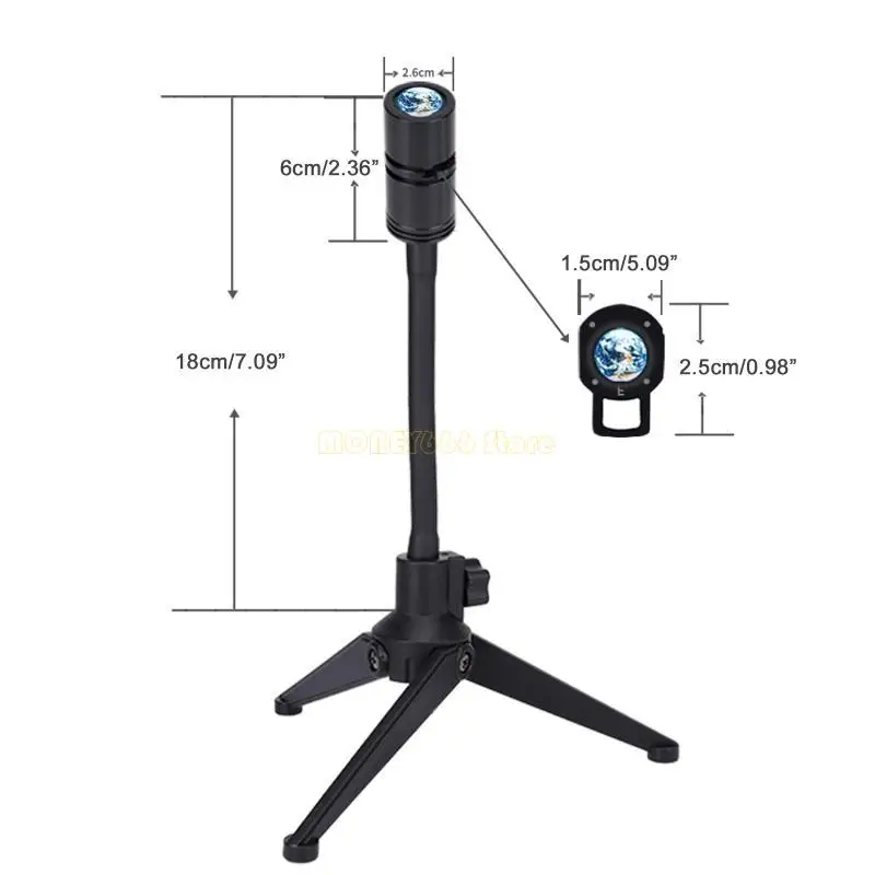 F62C USB Moon Lamp Planet Planet Projection Lamp для творческого ночного света атмосферы с 360 вращающимися кронштейнами и 1,5 м