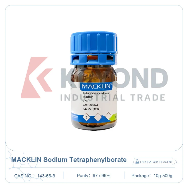 MACKLIN Tetrafenilborato de Sódio Reagente de Laboratório CAS 143 66 8 para Pesquisa de Sal Inorgânico Testes Químicos Estudo Laboratorial 10g 500g