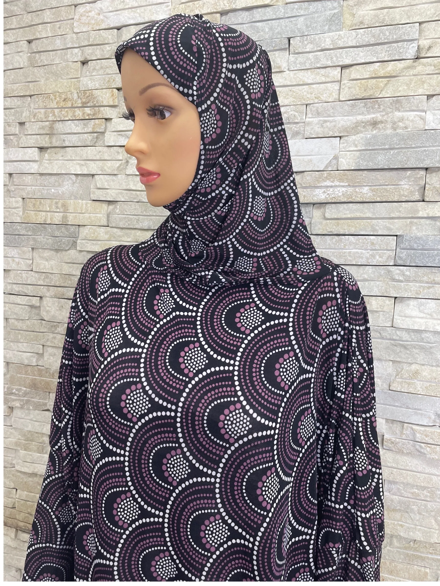 Dubai New Muslim Women\'s Prayer Garment Flower Hijabs Jibab Turkey-African Worship Robe With Cap Islam Arab Kaftan Dress  Ramada