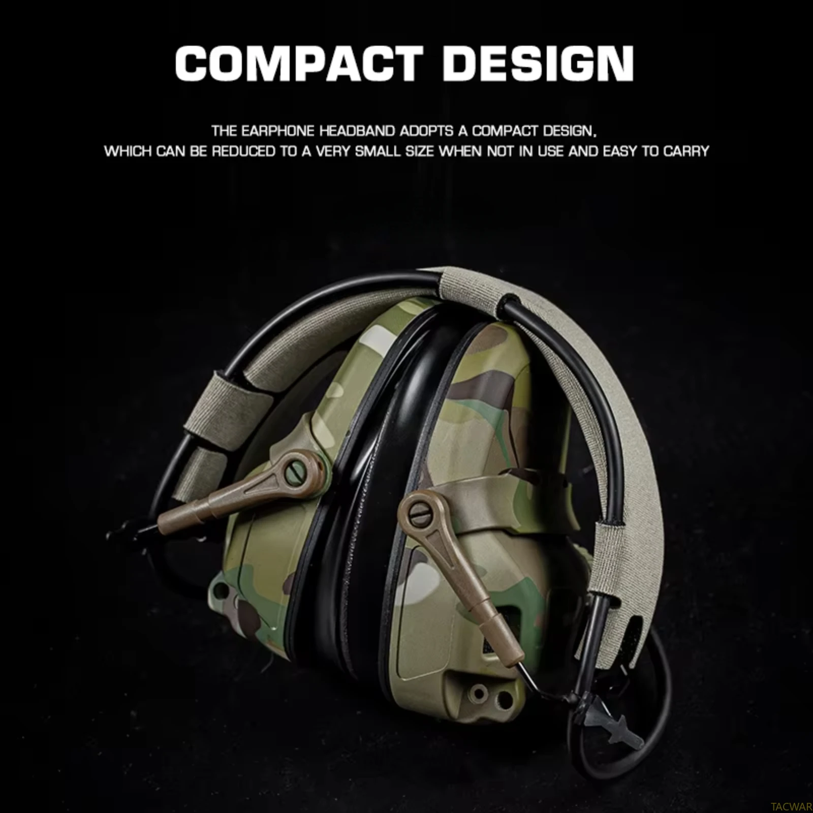 Auriculares tácticos TH6 con reducción de ruido y adaptador casco - imagen 3
