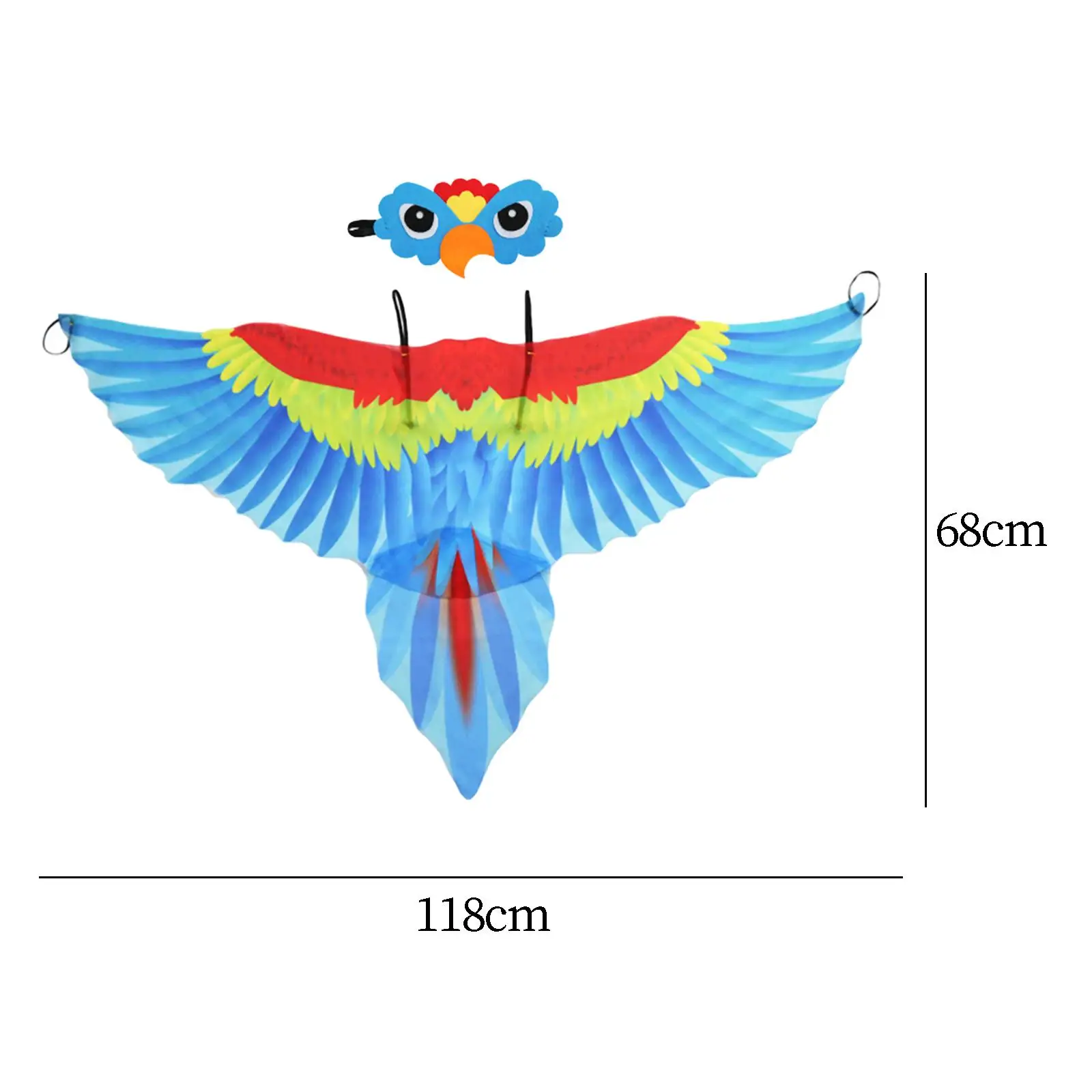

Children's Bird Costume Set, Parrot Wings, Cape, Halloween Costume, Cape for Party, Carnival, Costume, Cosplay, Children