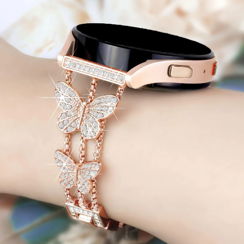 22mm 20mm für Samsung Galaxy Watch 7/6/5/4/5pro Classic 47mm 43mm 44mm 40mm 46mm 42mm Band Huawei Watch GT 5/4/3 Pro Bling Armband