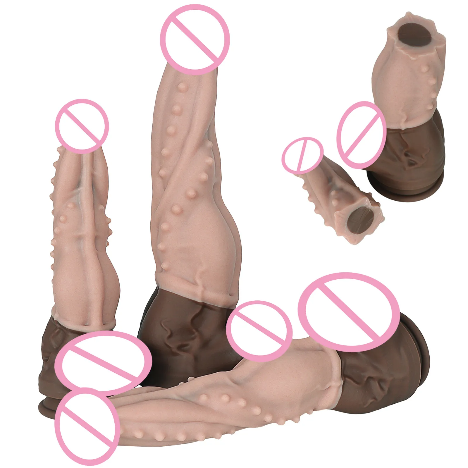 Super Realistic Dildo Dual-Layer Liquid Silicone Dildos Sex Toys For Women G-Spot Masturbation Realistic Penis Huge Consolador18