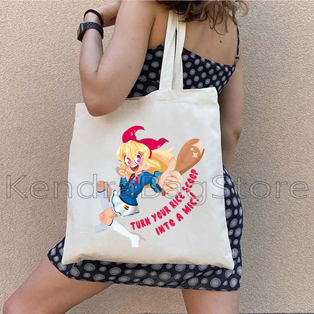 Anime Aikatsu Friends Aine Yuki Ichigo Minato Mio Idol Activities Cute Manga Gift Women Canvas Shoulder Tote Bag Shopper Handbag