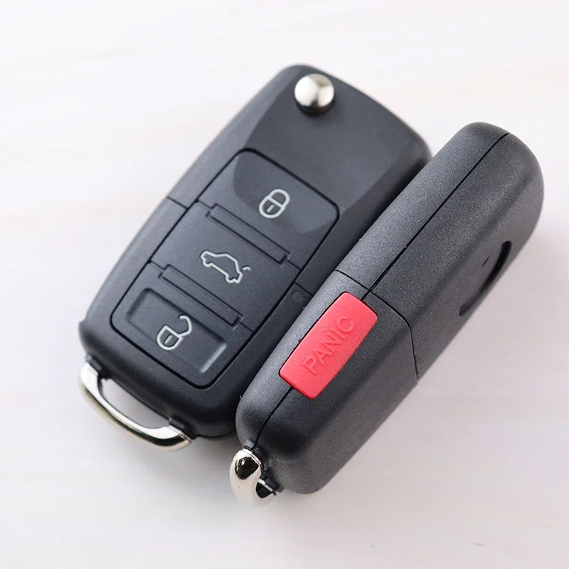 เคสกุญแจรีโมทรถยนต์สำหรับ Volkswagen/VW MK6 Polo Bora Beetle Tiguan Passat Caddy Jetta Eos Scirocco MK4 Golf 5 6 Passat Touran