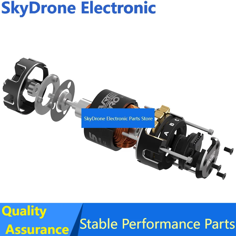 SkyDElSKYRC ARES PRO4 540 Sensored Brushless Motor ROAR Certified SPEC & MODIFIED Adjustable Timing Dual Sensor Ports For 1/10 R