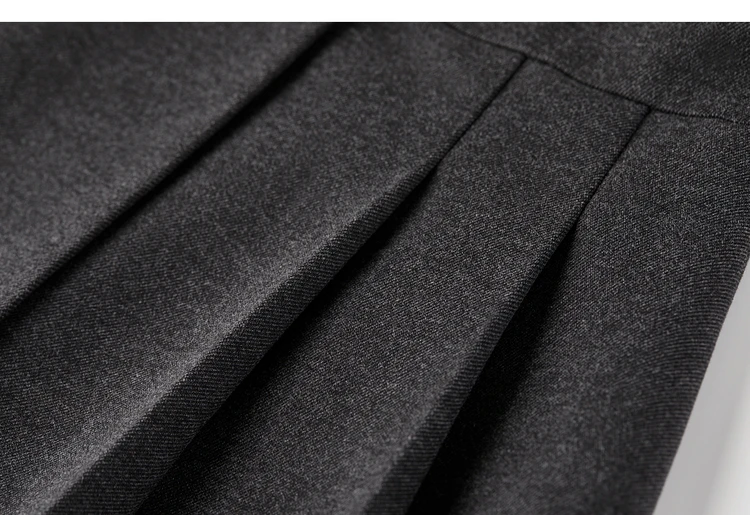 SENTUBILA Damen Kurzer A-Linien-Rock 2026 Winter Neuer Büro- und Freizeitrock mit Hoher Taille und Unregelmäßigem Saum, Einfarbiger Plissierter Rock 154QP3745 – Detail 29