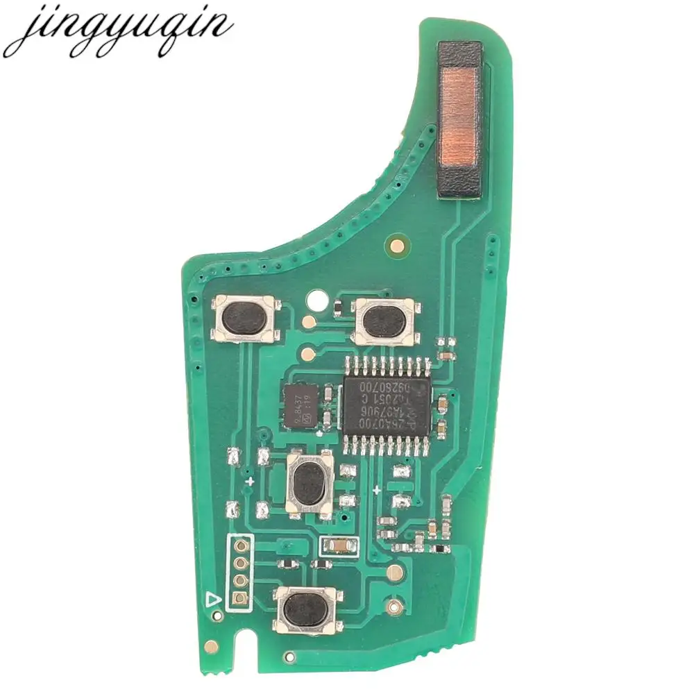 Jingyuqin-alarma de llave de coche remota abatible, 2 + 1 botones, 315MHz ID46 para Chevrolet Spark 2013 2014 2015 Cruze, reemplazo plegable