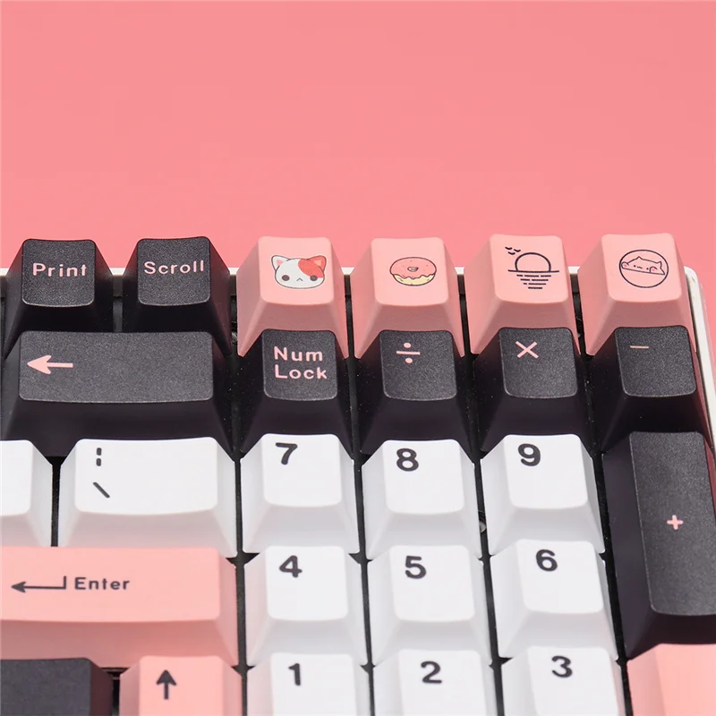 Imagem -05 - Olivia Keycaps Pbt Perfil Cereja Teclado de Jogos Mecânico Gmk Dye Sub Interruptor mx 130 23