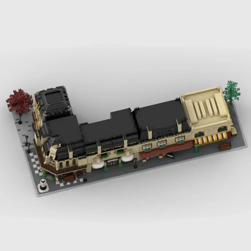 Moc tijolos de construção cidade vista rua modelo clássicos modulares tecnologia velha rua blocos presentes brinquedos natal diy conjuntos montagem