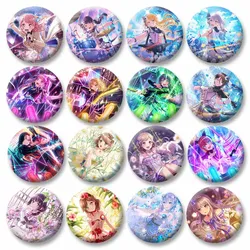 Kawaii Cartoon Girl Saaya Yamabuki Udagawa Tomoe Yamato Icons Badge BanG Dream Game Brooch Bag Hat Lapel Pins Gifts for Friend
